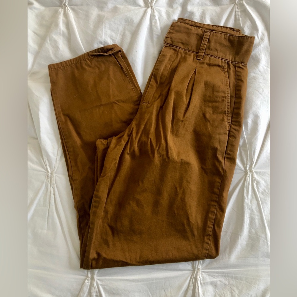 Zara Casual Pant Caramel Brown Size XS
